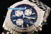 Breitling Chronomat Evolution Swiss Valjoux 7750 Automatic Movement Black Dial with White Subdials and Stick Markers