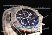 Breitling Avenger Skyland Chrono Swiss Valjoux 7750 Automatic Steel Case/Strap with Black Dial and White Arabic Numeral Markers - 1:1 Original (H)