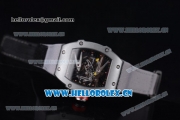 Richard Mille RM027-2 Miyota 9015 Automatic Steel Case with Skeleton Dial Dot Markers and Grey Nylon Strap