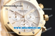 Audemars Piguet Royal Oak Miyota Quartz Yellow Gold Case/Bracelet with Silver Dial and Stick Markers