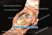 Patek Philippe Nautilus Miyota 9015 Automatic Rose Gold Case with Brown Dial and Rose Gold Bracelet - 1:1 Original