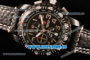 Victorinox Swiss Army Miyota OS10 Quartz PVD Case with Arabic Numeral Markers and Black Leather Strap (YF)