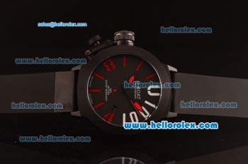 U-Boat Italo Fontana Automatic PVD Case with Black Dial and Red Markers