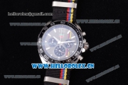 Tag Heuer Formula 1. James Hunt Miyota Quartz Steel Case with Grey Dial Stick/Arabic Numeral Markers and Black Nylon Strap