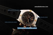 Breitling Chronomat B01 Automatic Movement Steel Case with Black Dial and Black Rubber Strap
