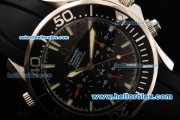 Omega Seamaster Automatic America's Cup with Black Dial and Rubber Strap