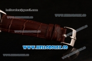 Zenith Vintage Miyota 9015 Automatic Steel Case with Brown Dial and Brown Leather Strap - (AAAF)