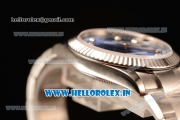 Rolex Datejust Oyster Perpetual Swiss ETA 2836 Automatic Steel Case Diamonds Markers With Blue Dial Steel Bracelet (BP)