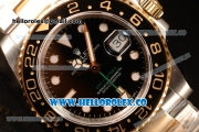 Rolex GMT-Master II New Release Black Bezel Two Tone YG With Original Functional Movement Steel Case 116713LN