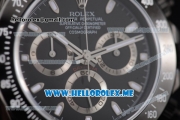 Rolex Daytona Clone Rolex 4130 Automatic PVD Case/Bracelet with Black Dial and Arabic Numeral Markers (BP)