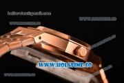 Audemars Piguet Royal Oak Clone AP Calibre 3120 Automatic Full Rose Gold with Grey Dial and Stick Markers (EF)