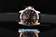 Chopard Gran Turismo XL Automatic Movement Rose Gold Case with Black Dial and Stick/Numeral Marker-Rubber Strap Chopard Gran Turismo XL Automatic Movement Rose Gold Case with Black Dial and Stick/Numeral Marker-Rubber Strap