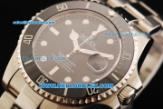 Rolex Submariner Swiss ETA 2836 Automatic Movement Steel Case and Strap with Black Dial and White Markers 43mm