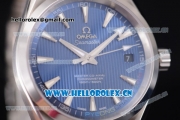 Omega Seamaster Aqua Terra 150 M Clone 8500 Automatic Stainless Steel Case/Bracelet with Blue Dial and Stick Markers (EF)