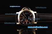 Panerai Luminor Marina Pam 152 Automatic Movement Steel Case with Black Dial and Red/White Arabic Numeral Markers