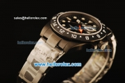 Rolex Explorer Automatic PVD Case with Black Dial and PVD Strap-ETA Coating