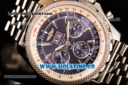 Breitling Bentley 6.75 Speed Chrono Swiss Valjoux 7750 Automatic Steel Case with Stick Markers and Blue Dial (GF)