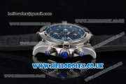 Breitling Avenger Seawolf Chrono Miyota OS10 Quartz Steel Case with Blue Dial Black Rubber Strap and Arabic Number Markers