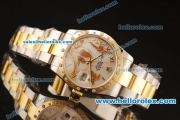 Rolex Datejust Swiss ETA 2836 Automatic Full Steel with Yellow Gold/Diamonds Bezel and White MOP Dial