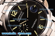 Panerai Luminor Marina PAM 00050 Automatic Movement Full Steel with Black Grid Dial and Green Stick/Numeral Markers