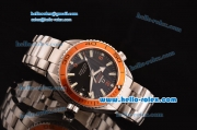 Omega Seamaster Planet Ocean 8500 Clone Automatic Steel Case with Steel Strap Black Dial Stick Markers 1:1 Clone