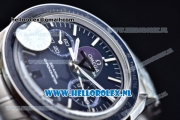 Omega Speedmaster Moonwatch Professional Chronograph Clone Omega 9300 Automatic Steel Case with Blue Dial Stick Markers and Steel Bracelet