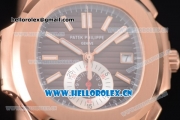 Patek Philippe Nautilus Clone PP 315 Automatic Rose Gold Case/Bracelet with Brown Dial and Stick/Arabic Numeral Markers (BP)