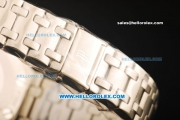 Audemars Piguet Royal Oak Swiss ETA 2836 Automatic Movement Full Steel with White Grid Dial and Stick Markers