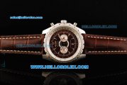 Breitling Bentley Supersports Chronograph Miyota Quartz Movement Steel Case with Brown Dial and Stick Markers