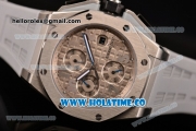 Audemars Piguet Royal Oak Offshore Chrono Swiss Valjoux 7750 Automatic Steel Case with Grey Dial and Silver Arabic Numeral Markers (EF)