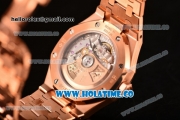 Audemars Piguet Royal Oak Clone AP Calibre 3120 Automatic Full Rose Gold with White Dial and Stick Markers (EF)