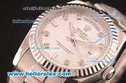 Rolex Day-Date Automatic Full Silver with Grey Dial