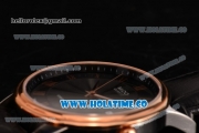 Mido Dorada Miyota Quartz Steel Case with Rose Gold Bezel and Black Dial