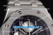 Audemars Piguet Royal Oak Offshore Seiko VK67 Quartz Stainless Steel Case/Bracelet with Black Dial and Arabic Numeral Markers