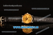 Omega De Ville Co-Axial Swiss ETA 2824 Automatic Yellow Gold Case with Gold Dial and Roman Numeral Markers