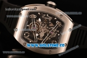 Richard Mille RM 038 Asia Automatic Steel Case with Skeleton Dial and Black Inner Bezel - Dot Markers