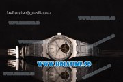 Audemars Piguet Royal Oak 41MM Swiss Tourbillon Manual Winding Steel Case with Diamonds Bezel Black Leather Strap and White Dial (FT) Audemars Piguet Royal Oak 41MM Swiss Tourbillon Manual Winding Steel Case with Diamonds Bezel Black Leather Strap and White Dial (FT)