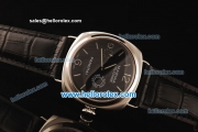 Panerai Radiomir Marina Militare Asia 6497 Manual Winding Steel Case with Black Dial and Black Leather Strap