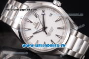 Omega Aqua Terra 150 M Co-Axial Clone 8500 Automatic Stainless Steel Case/Bracelet White Dial and Stick Markers (EF)