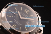 Panerai Luminor Marina PAM104 Beset Edition Swiss Valjoux 7750 Automatic Steel Case with Black Dial and Black Rubber Strap-1:1 Original