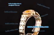 Rolex Datejust Lady Pearlmaster 2813 Automatic Gold Case with Diamond Markers and Diamond Bezel ETA Coating