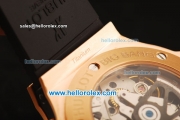 Hublot Big Bang Chronograph Swiss Valjoux 7750 Automatic Movement Rose Gold Case with Black Dial and Black Rubber Strap-1:1 Original