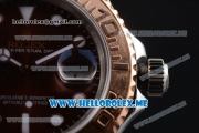 Rolex Yacht-Master 40 Clone Rolex 3135 Automatic Two Tone Case/Bracelet with Brown Dial and Dot Markers (BP)