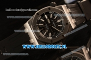 Audemars Piguet Royal Oak Offshore Diver 2824 Auto Steel Case with Black Dial and Black Rubber Strap - (JF)