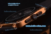 Bell & Ross BR 01-94 Chronograph Miyota Quartz Rose Gold Case with Black Dial and PVD Bezel