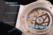 Hublot Big Bang Chronogrph Swiss Vajoux 7750-DD Automatic Steel Case with Rose Gold Bezel and Black Rubber Strap