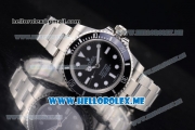 Rolex Submariner Clone Rolex 3135 Automatic Stainless Steel/Bracelet with Black Dial and Dot Markers