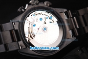 Rolex Daytona Oyster Perpetual Swiss Valjoux 7750 Automatic Movement Full PVD with Black Dial and White Stick Markers