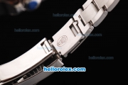 Rolex Sea-Dweller Oyster Perpetual Date Automatic Movement White Round Hour Marker with Black Dial and Bezel-SS Strap