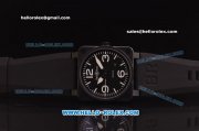 Bell & Ross BR 03-92 Swiss ETA 2836 Automatic Movement PVD Case with Black Dial-White Markers and Black Rubber Strap Bell & Ross BR 03-92 Swiss ETA 2836 Automatic Movement PVD Case with Black Dial-White Markers and Black Rubber Strap